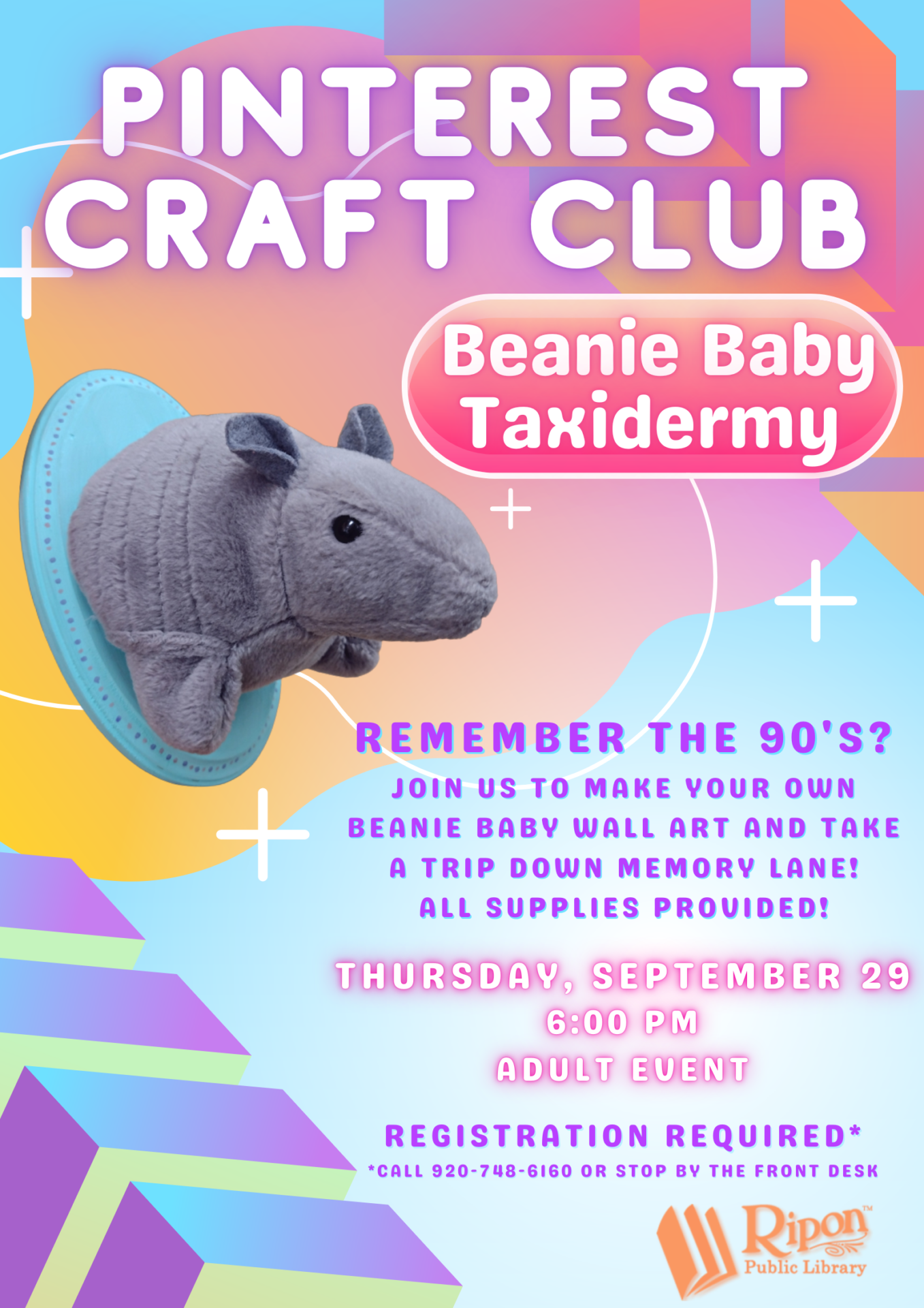 Pinterest Craft Club: Beanie Baby Taxidermy