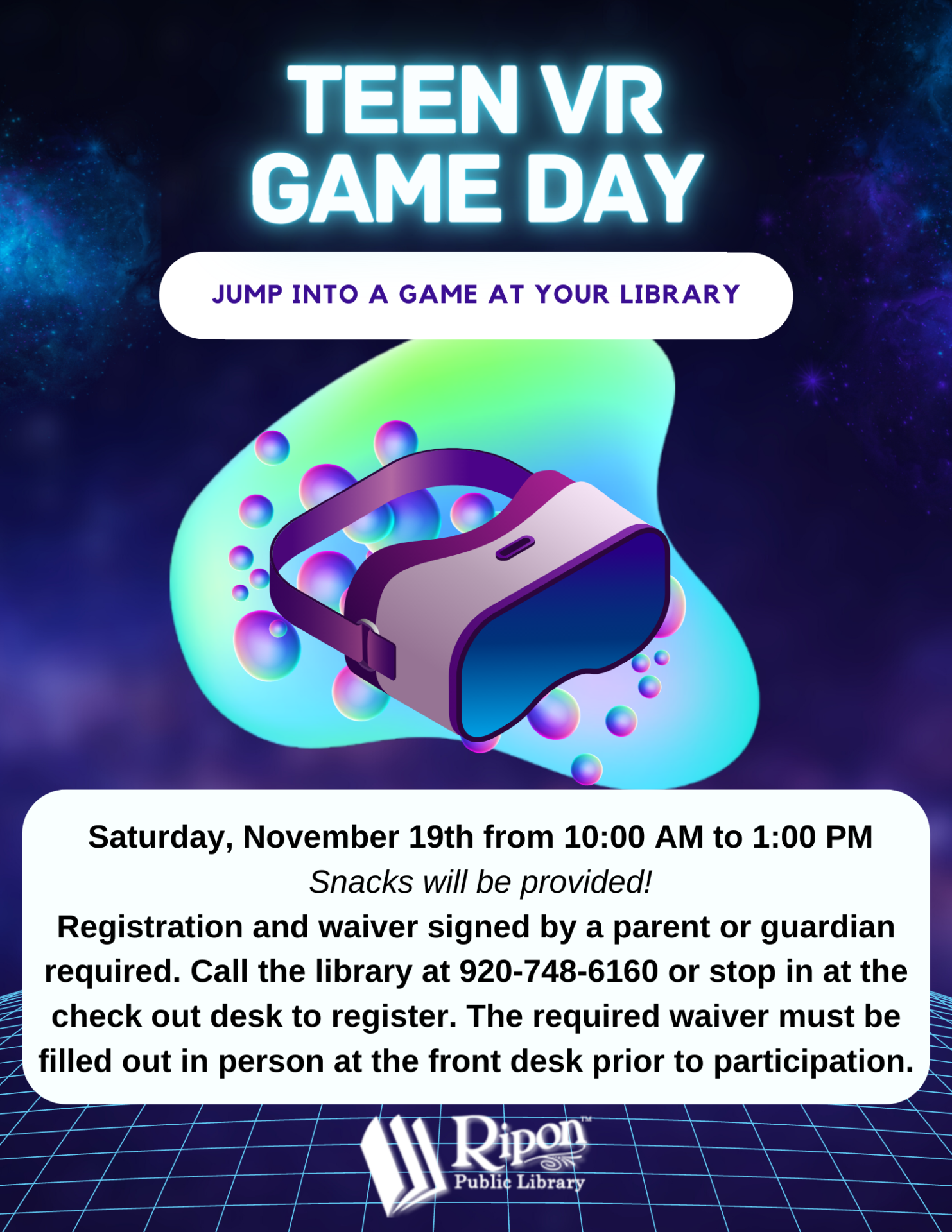 Teen VR Game Day!