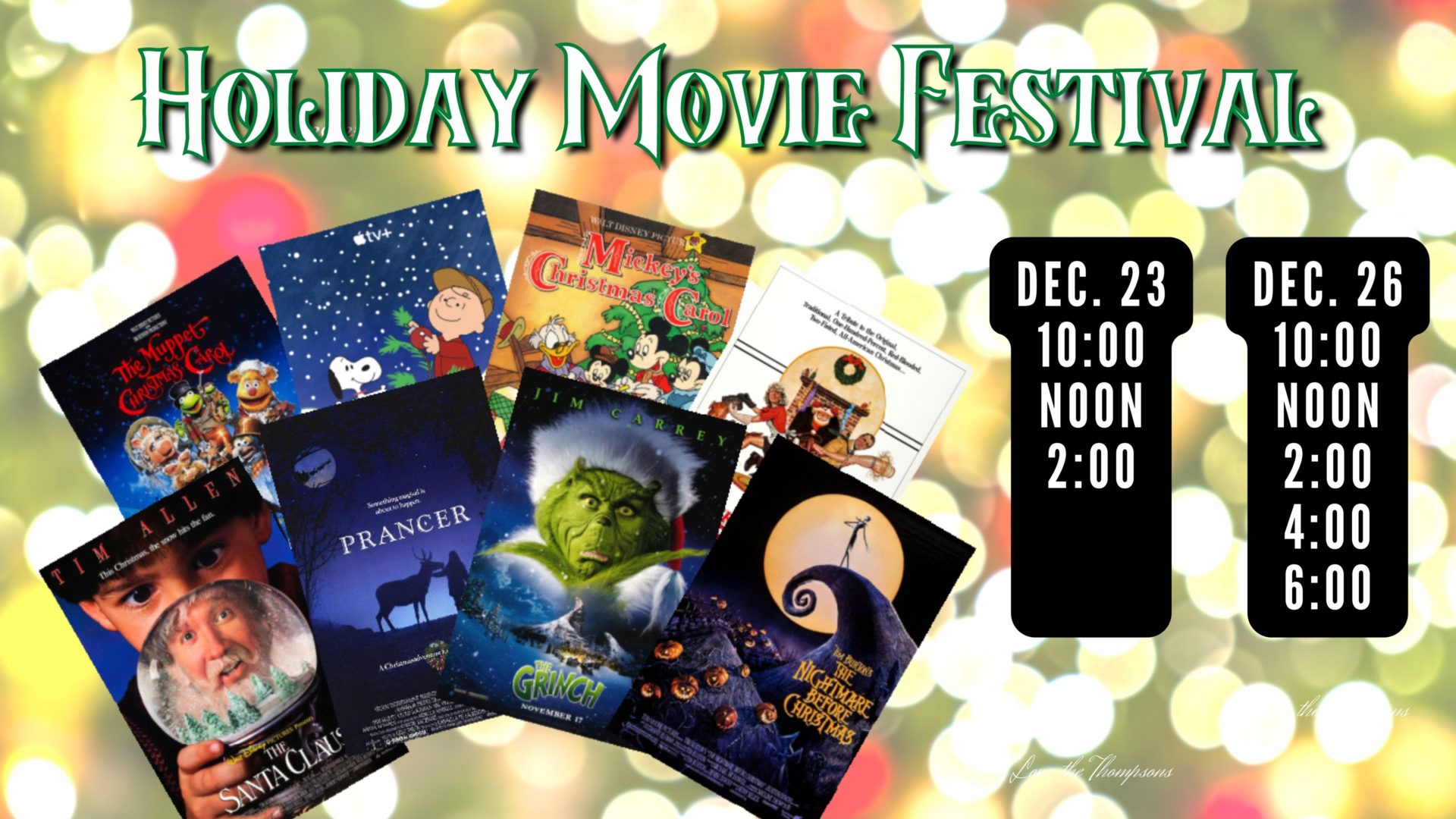 Holiday Movie Festival | Ripon Public Library