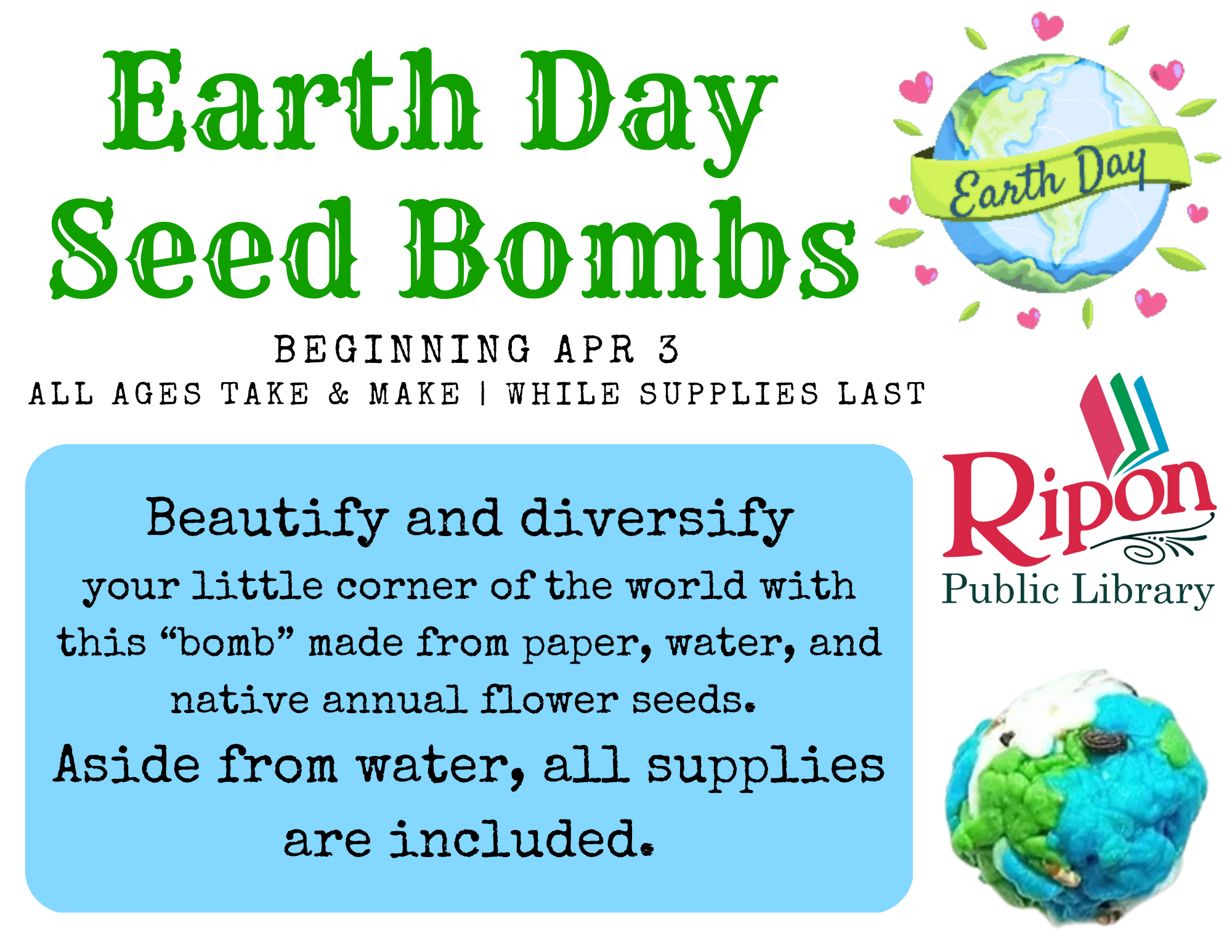 EARTH DAY SEED BOMBS 