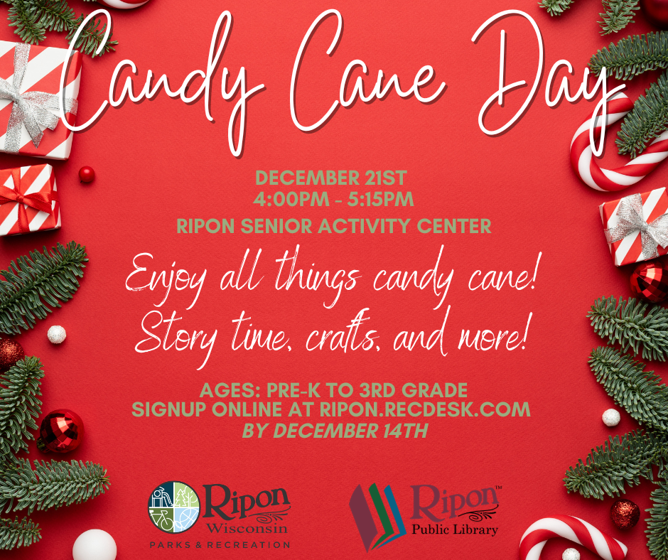 Candy Cane Day with Ripon Parks & Recreation