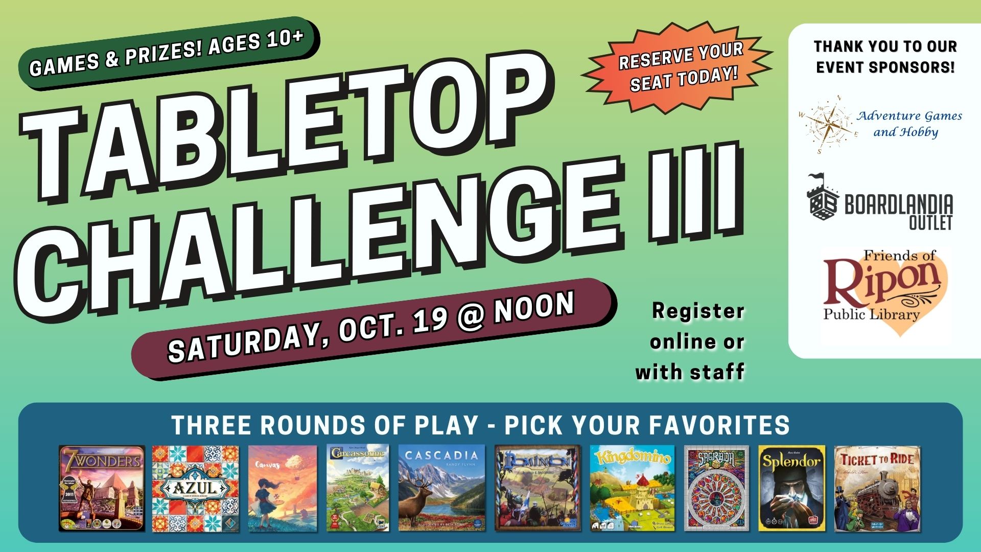 TABLETOP CHALLENGE III