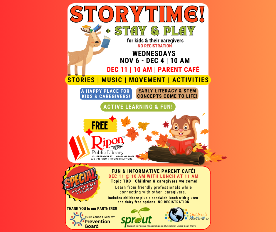 STORYTIME! + PARENT CAFÉ