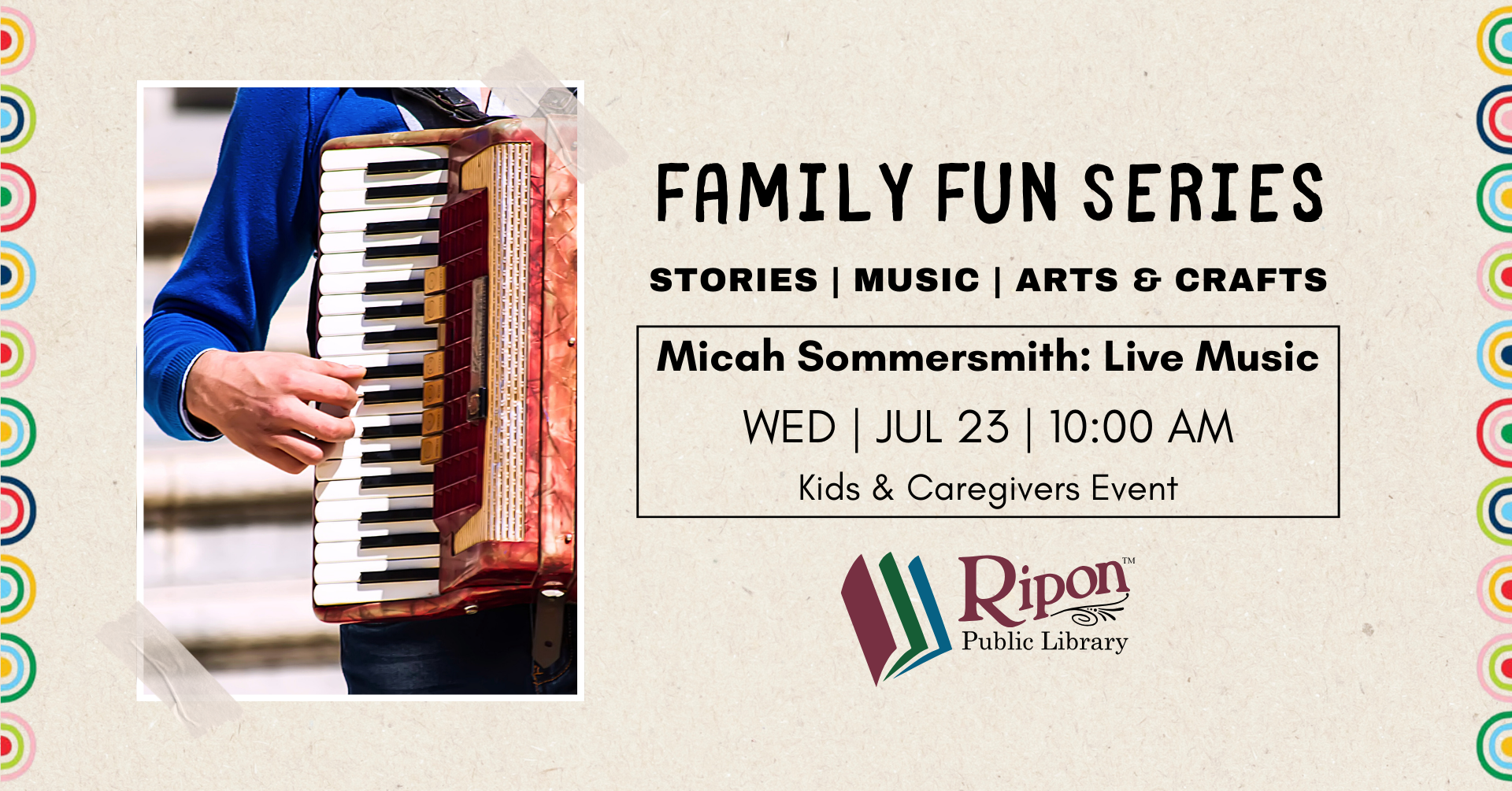 FAMILY FUN! Micah Sommersmith: Live Music