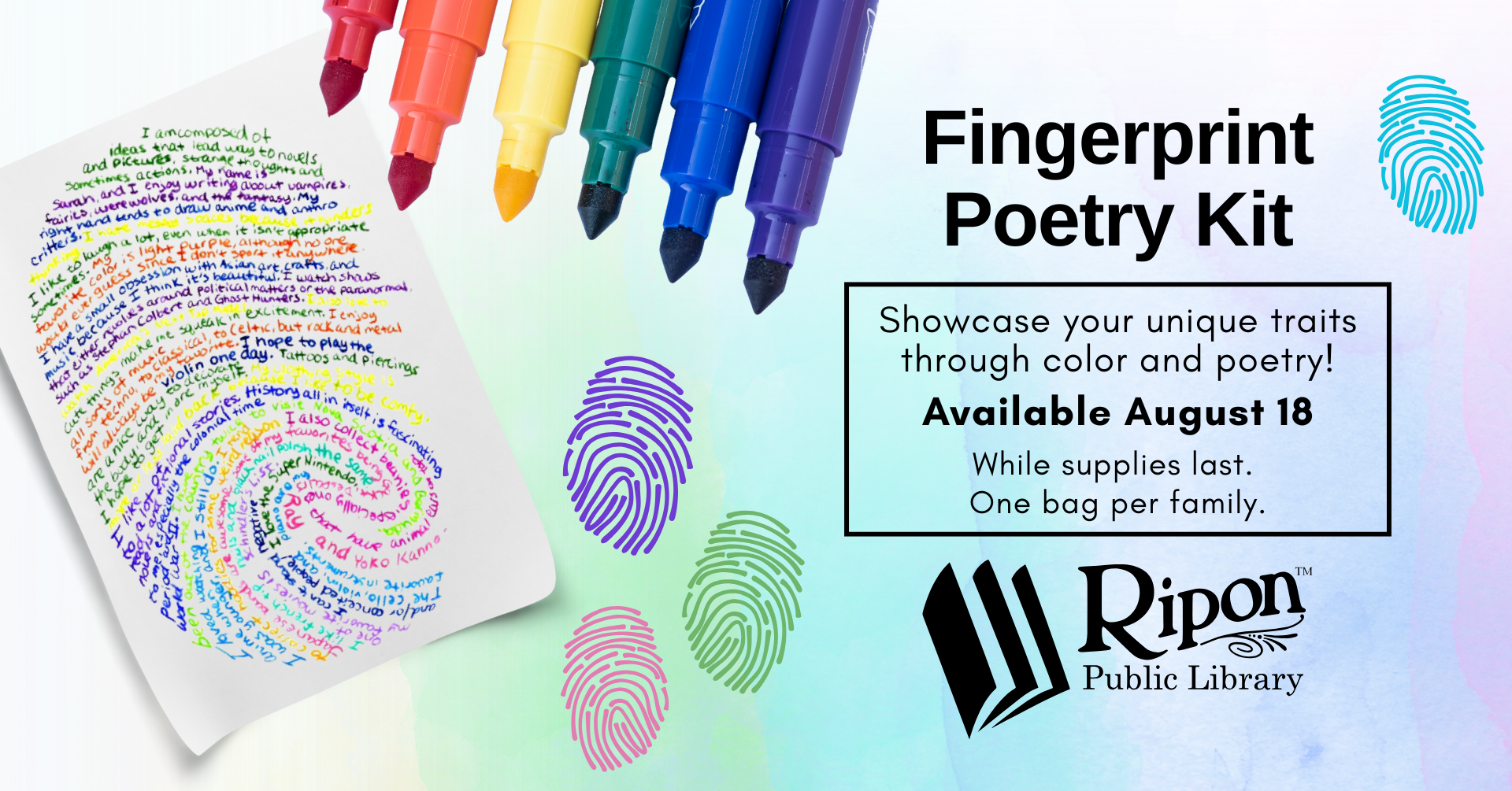 Fingerprint Poetry Kit